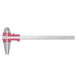 Aluminium Skjutmått 0-500 x 0,05 mm med skänklar av rostfritt stål og skänkellängd 300 mm